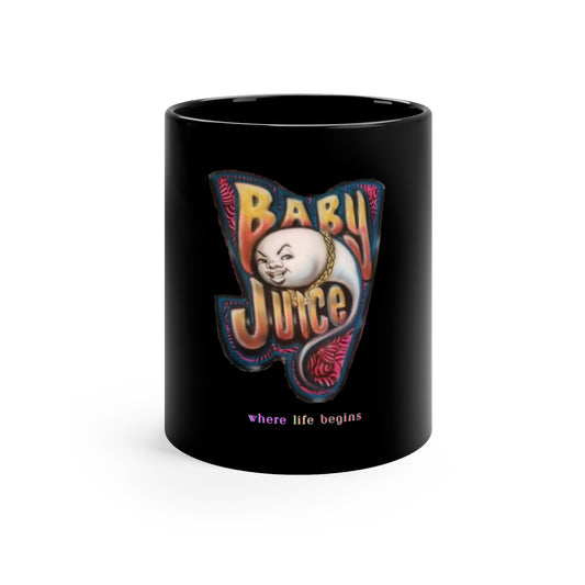 11oz Black Mug : Baby Juice ( Male Sperm ) Merch Original Design