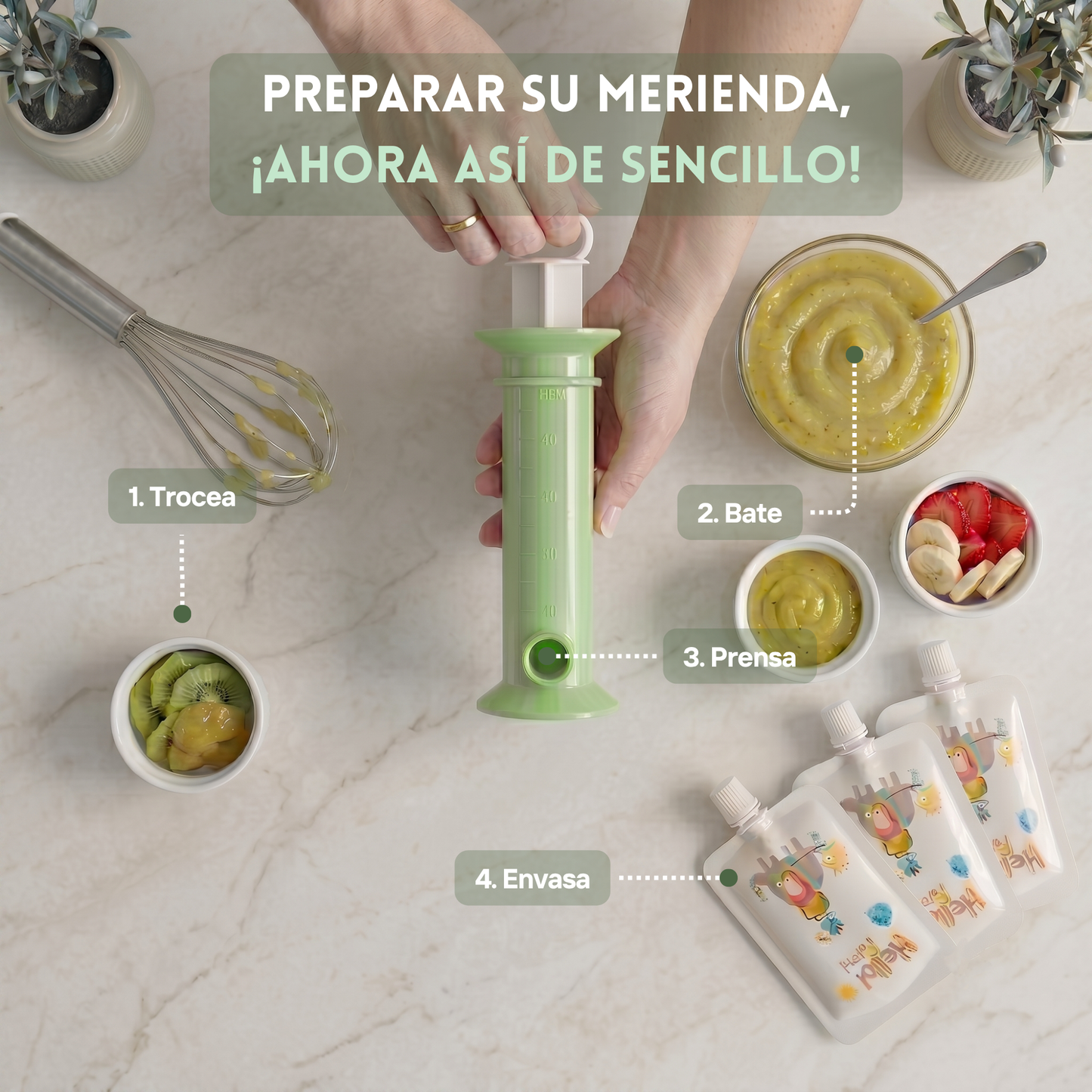 BabyJuice - Dispensador de Puré para Bebé